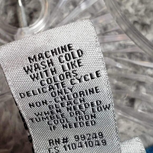 Catherines Shirt Top Women's Plus Size 4X Blue 3/4 Sleeve Pullover Cable Knit - Picture 7 of 8